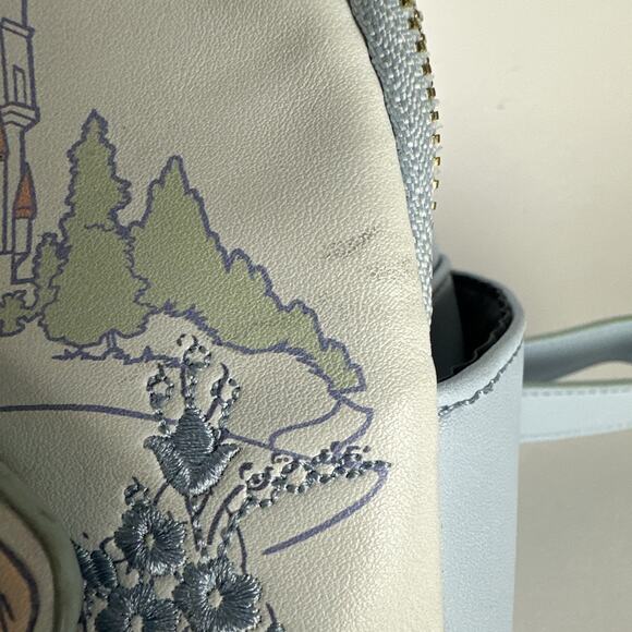 Disney Beauty and the Beast Mini Backpack Princess Belle Floral Danielle Nicole - Picture 4 of 11